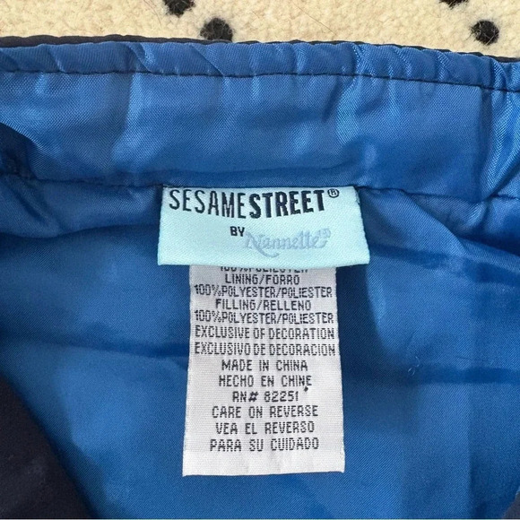 2007 Kids Sesame Street Elmo Snowboard Navy Puffer Vest Size 18 Months - Picture 5 of 6